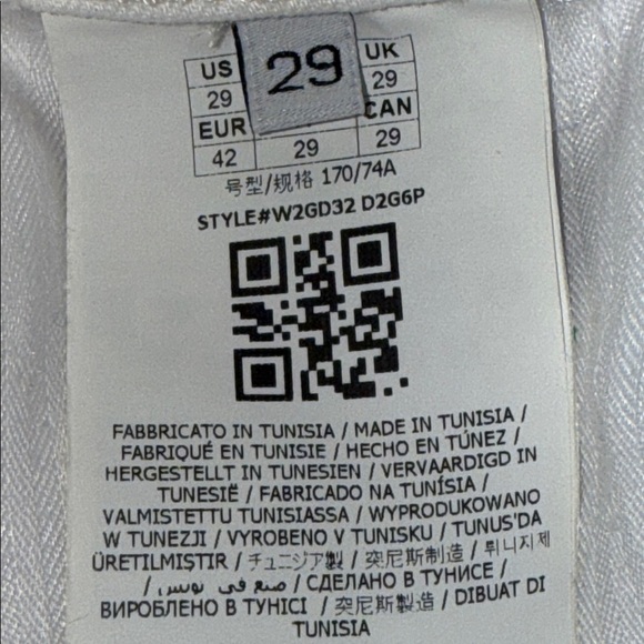 Guess Y2K White Denim Ruffle Skirt SZ 29 - Picture 14 of 16